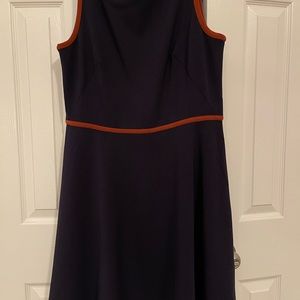 Navy Ann Taylor loft A-line dress size 12
